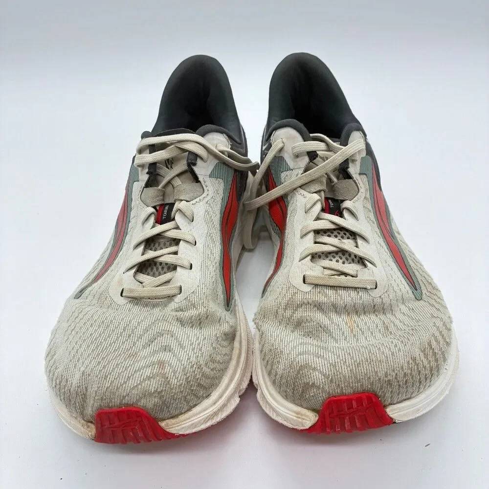 Altra Torin 6 Mens 8.5 Gray Red Running Shoes Zero Drop EGO MAX Pre Owned